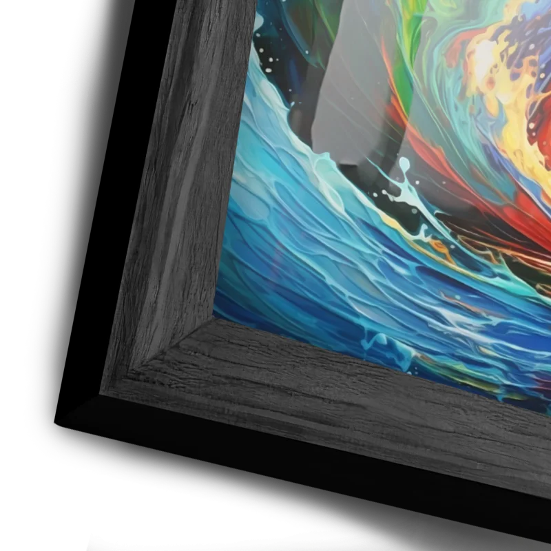 Moldura Preta e Vidro