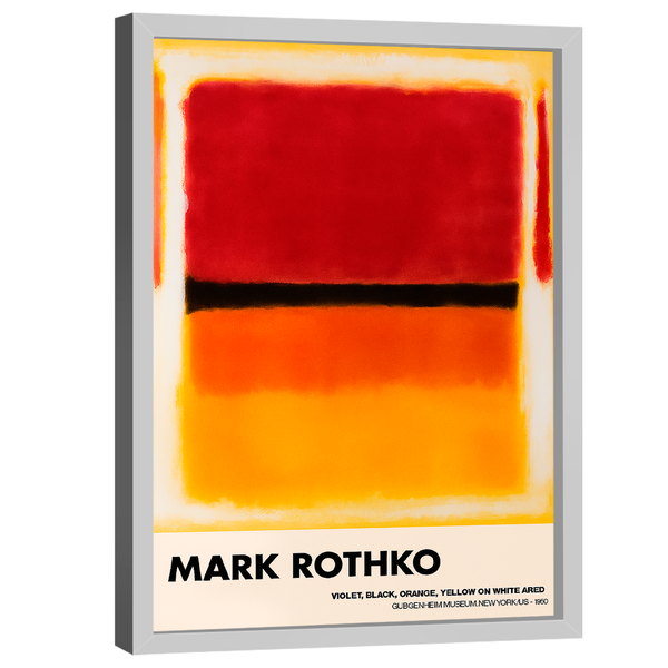 Quadro Decorativo Mark Rothko Violet, Black, Orange, Yellow On