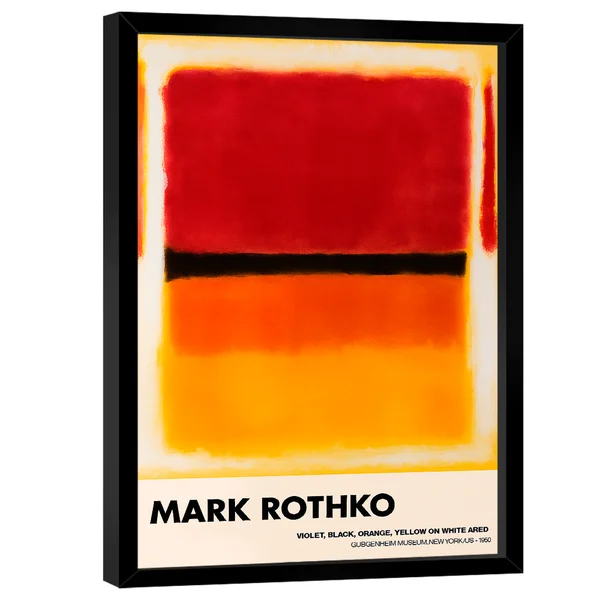 ★貴重　Mark Rothko ポートフォリオ Quadro Decorativo Mark Rothko Violet, Black, Orange, Yellow On